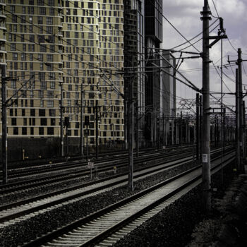 Photography titled "Rails and lifes" by Ahmet Reha Demir, Original Artwork, Non Manipulated Photography