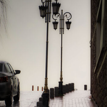 Photographie intitulée "Foggy way" par Ahmet Reha Demir, Œuvre d'art originale, Photographie non manipulée