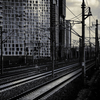 摄影 标题为“Rails and lifes- III” 由Ahmet Reha Demir, 原创艺术品, 非操纵摄影