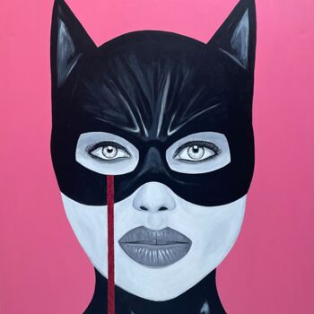 "My Cat Woman" başlıklı Tablo Ahs tarafından, Orijinal sanat, Akrilik