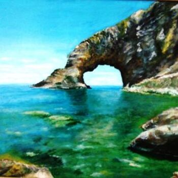 Painting titled "Erosion" by Aicha Iglesias, Original Artwork