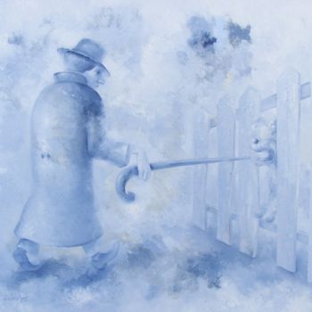 "fence" başlıklı Tablo Aigars Zalkalns tarafından, Orijinal sanat, Petrol