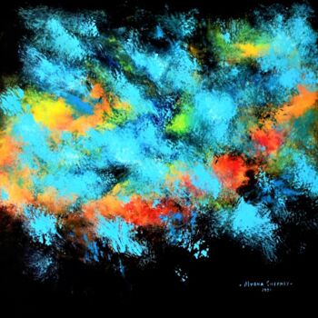 Painting titled "Universe" by Ailen Tarlev, Original Artwork, Acrylic