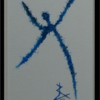 Malerei mit dem Titel "NUDE ANGEL X" von Ludovic Rinaudo, Original-Kunstwerk, Öl