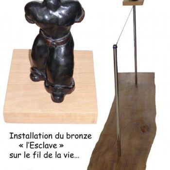 Sculpture intitulée "installation : au f…" par Ludovic Rinaudo, Œuvre d'art originale, Autre