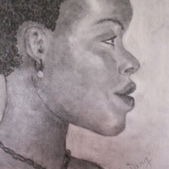 Drawing titled "Portrait" by Aimée Dang, Original Artwork, Pencil