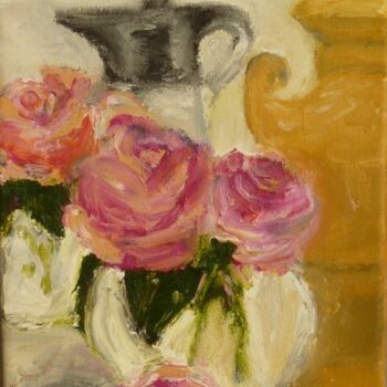 Painting titled "Roses,2011" by Aimee-Josephine, Original Artwork, Oil