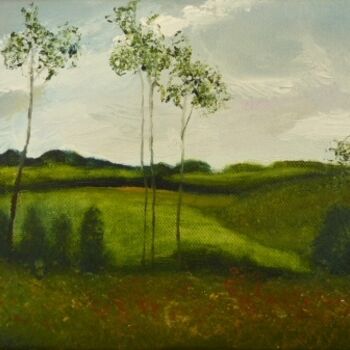 Painting titled "Landschaft-Oberschw…" by Aimee-Josephine, Original Artwork, Oil