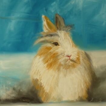 Ζωγραφική με τίτλο "Bunny,2011" από Aimee-Josephine, Αυθεντικά έργα τέχνης, Λάδι