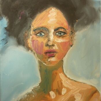 Painting titled "Face,2007" by Aimee-Josephine, Original Artwork, Oil