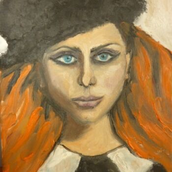 Malerei mit dem Titel "Face,2007" von Aimee-Josephine, Original-Kunstwerk, Öl