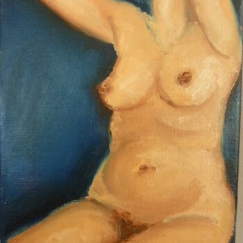 Painting titled "Akt Studie,2009" by Aimee-Josephine, Original Artwork, Oil