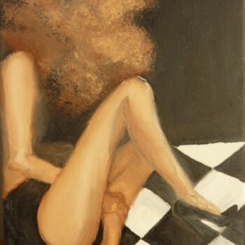 Painting titled "Black and White Nr.…" by Aimee-Josephine, Original Artwork, Oil