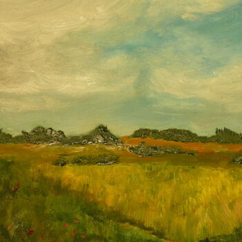 Painting titled "Landscape,2013" by Aimee-Josephine, Original Artwork, Oil
