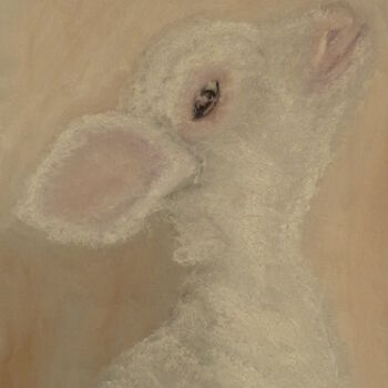 Painting titled "Lamb,2014" by Aimee-Josephine, Original Artwork, Oil