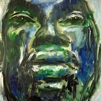 Painting titled "Head" by Aina Ciceniene, Original Artwork, Oil