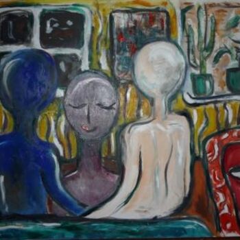 Painting titled "Searching for Pleas…" by Aina Ciceniene, Original Artwork, Oil