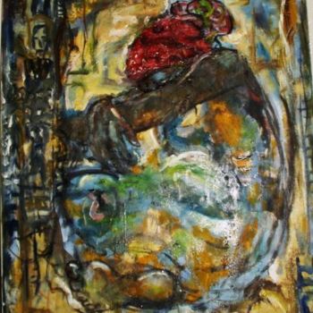 Painting titled "Pleas don't" by Aina Ciceniene, Original Artwork, Oil