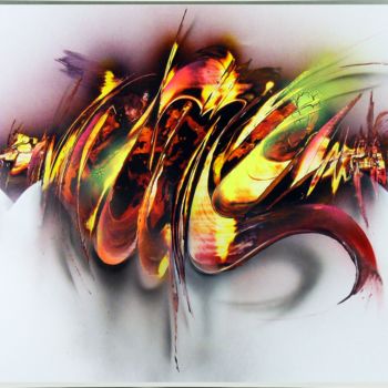 Schilderij getiteld "" Oscillove "" door Airgone, Origineel Kunstwerk, Graffiti