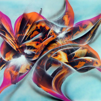 Painting titled "Volupté - Bombes aé…" by Airgone, Original Artwork, Spray paint