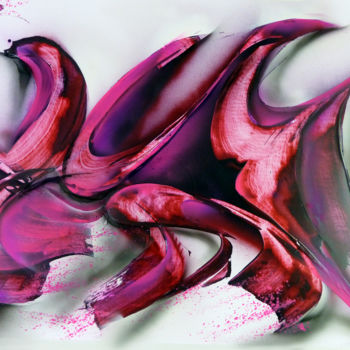 Картина под названием "CUPIDE - Bombes et…" - Airgone, Подлинное произведение искусства, Рисунок распылителем краски