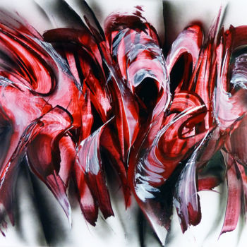 Painting titled "7 LITRES MAX ! -  B…" by Airgone, Original Artwork, Spray paint