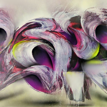 Pintura titulada "" Rondeurs "" por Airgone, Obra de arte original, Pintura al aerosol