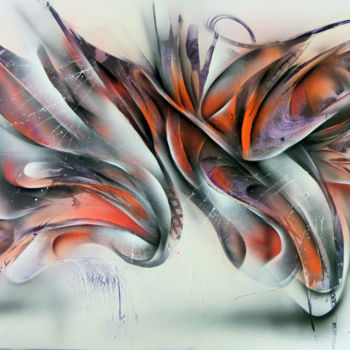 Painting titled "" Nevroz 1 " Bombes…" by Airgone, Original Artwork, Spray paint