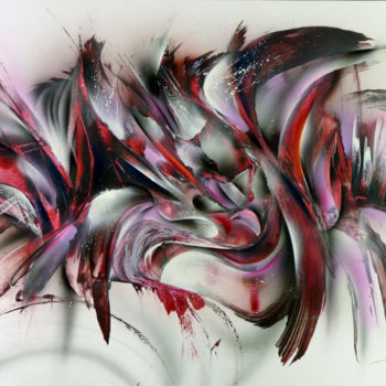 Malerei mit dem Titel "" Obsession " Bombe…" von Airgone, Original-Kunstwerk, Sprühfarbe