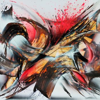 Schilderij getiteld "Foxey Lady" door Airgone, Origineel Kunstwerk, Graffiti