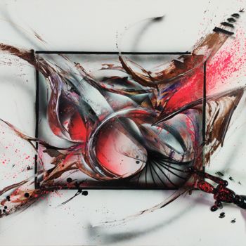 Painting titled "Les épreuves - Airg…" by Airgone, Original Artwork, Spray paint