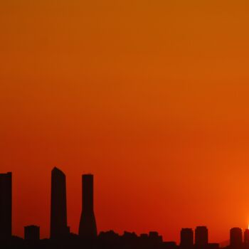 Photography titled "Cuatro Torres Sunse…" by Aitor.Maria, Original Artwork