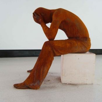 Sculpture intitulée "Corrosion" par Alistair Ian Jelks, Œuvre d'art originale, Métaux