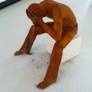 Sculpture intitulée "corrosion" par Alistair Ian Jelks, Œuvre d'art originale, Coulage