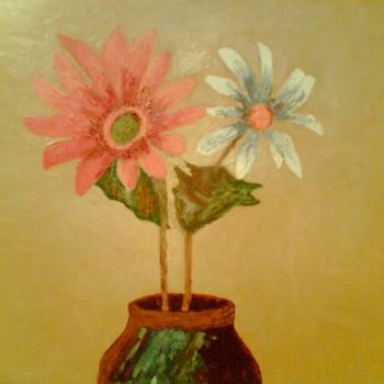Peinture intitulée "Flores" par Ajorge, Œuvre d'art originale