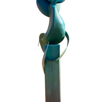 Sculpture intitulée "Aves Enamoradas" par Aramis Justiz Perera, Œuvre d'art originale, Métaux