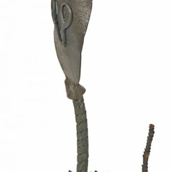 Sculpture titled "cobra" by Albert Jacqueline Visage, Original Artwork, Metals