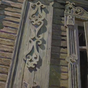 Pintura intitulada "Орнамент" por Maksim Titov, Obras de arte originais, Óleo Montado em Armação em madeira
