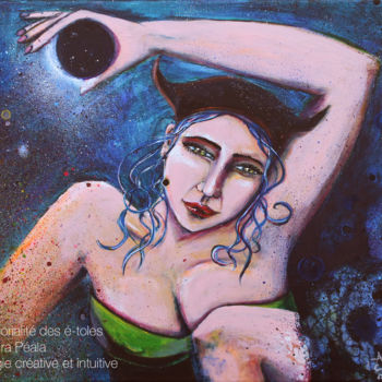 Painting titled "LILITH" by Akara Péala, Original Artwork, Acrylic