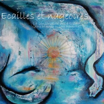 Schilderij getiteld "Ecailles et nageoir…" door Akara Péala, Origineel Kunstwerk, Acryl