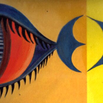 Desenho intitulada "Oeil" por Akara Péala, Obras de arte originais
