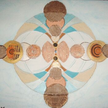 Schilderij getiteld "Mandala Renaissance" door Akara Péala, Origineel Kunstwerk