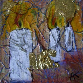 Painting titled "les 3 sourires" by Akara Péala, Original Artwork