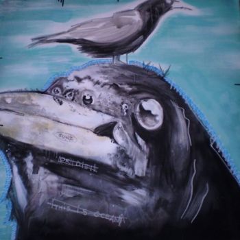 Malerei mit dem Titel ": Gang the CroW-Mot…" von Joy, Original-Kunstwerk