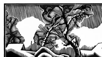 Gravures & estampes intitulée "Снежное одеяло" par Anton Liapichev, Œuvre d'art originale, Gravure