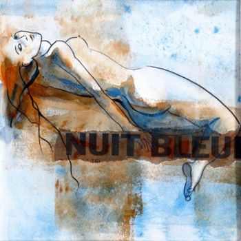 제목이 "Nuit bleue"인 미술작품 Annick Claude로, 원작