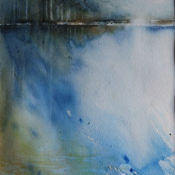 Peinture intitulée "L'autre rive IV" par Annick Claude, Œuvre d'art originale