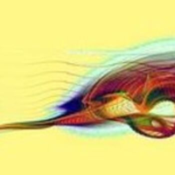 Arts numériques intitulée "être vivant n°1" par Akozoom Fruids&Univerds, Œuvre d'art originale