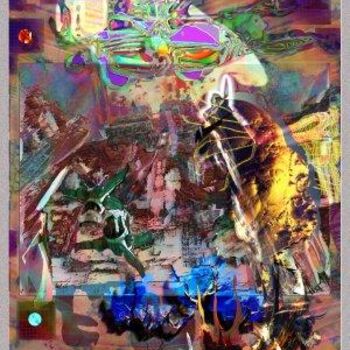 Цифровое искусство под названием "spacioport" - Akozoom Fruids&Univerds, Подлинное произведение искусства