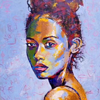 Painting titled "Imperfection" by Akpet Nyambi, Original Artwork, Acrylic